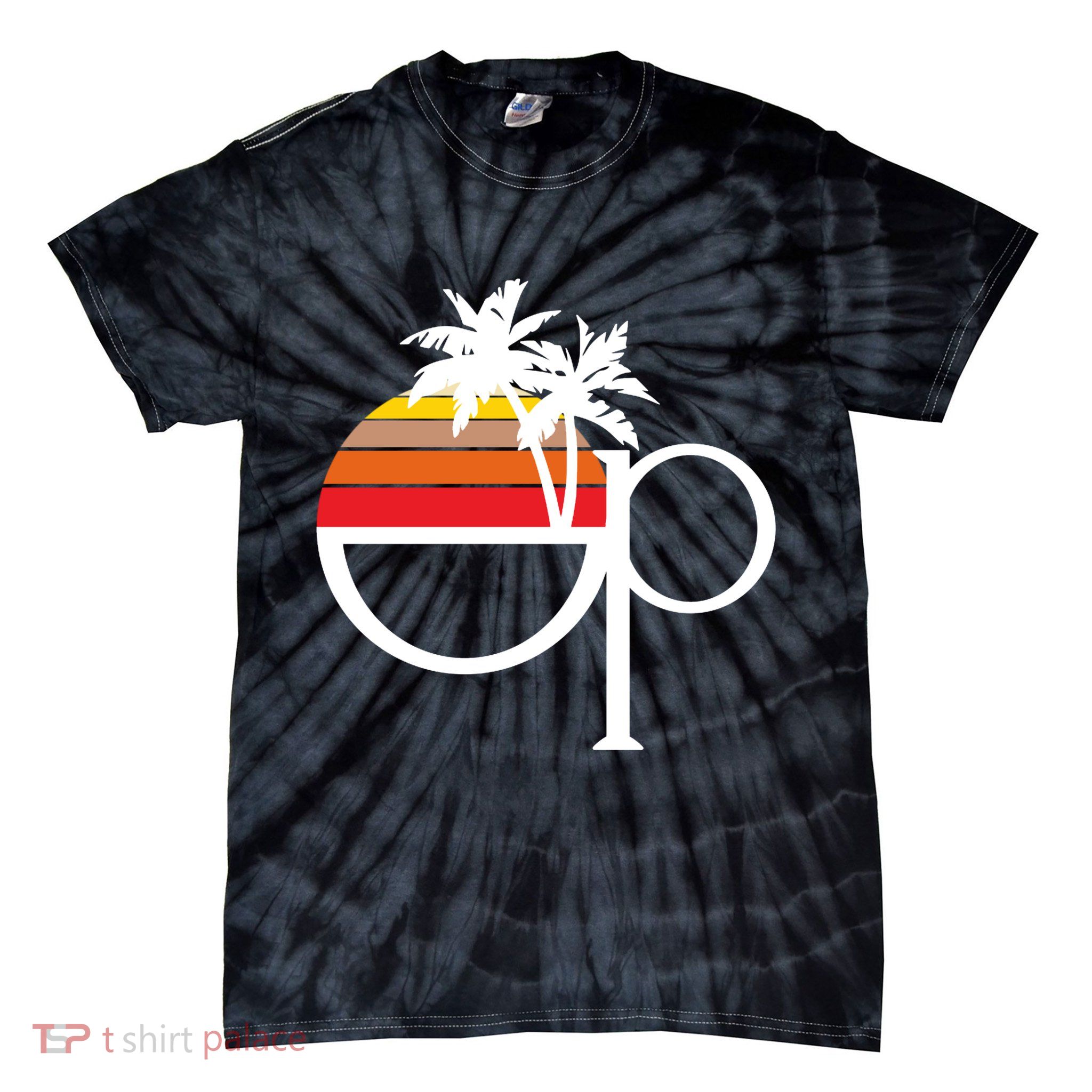 Ocean Pacific 80s Retro Sunset Tie-Dye T-Shirt