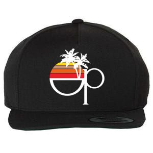 Ocean Pacific 80s Retro Sunset Wool Snapback Cap