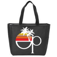 Ocean Pacific 80s Retro Sunset Zip Tote Bag