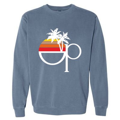 Ocean Pacific 80s Retro Sunset Garment-Dyed Sweatshirt