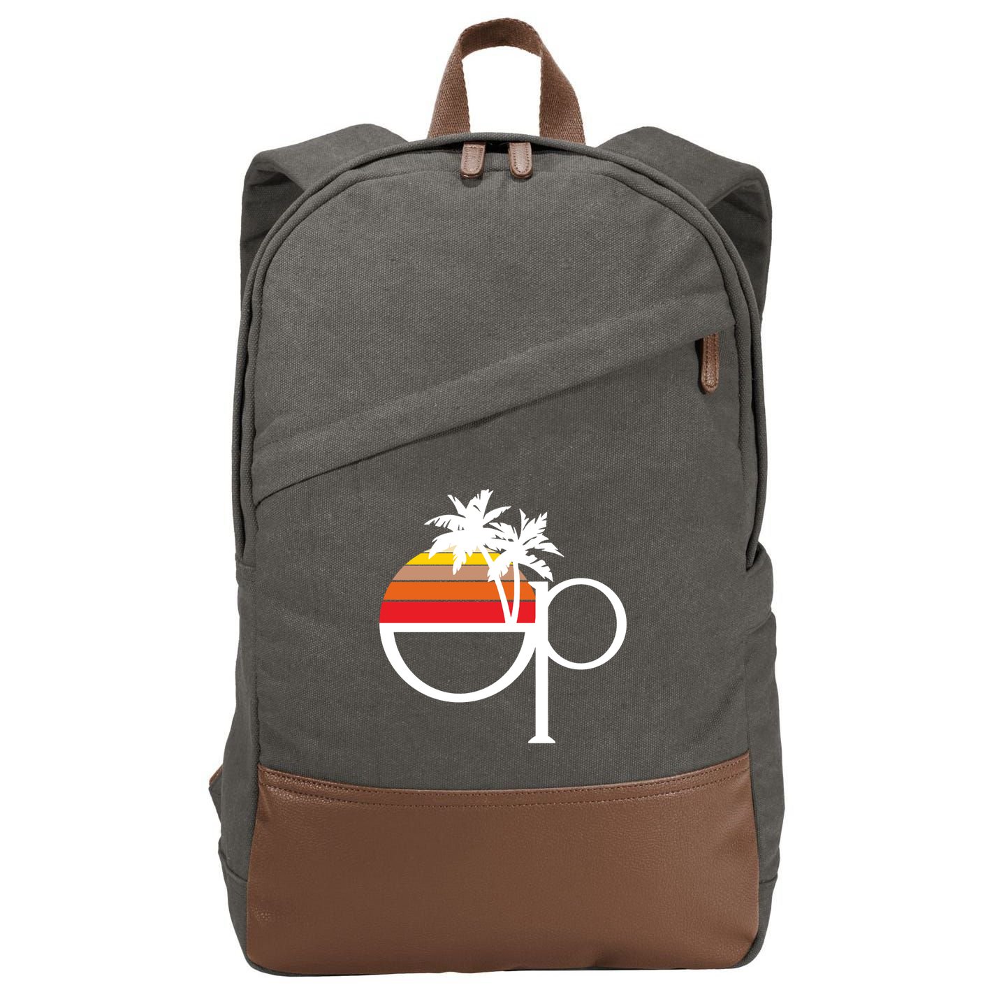 Ocean Pacific 80s Retro Sunset Cotton Canvas Backpack