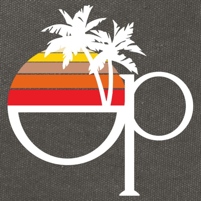 Ocean Pacific 80s Retro Sunset Cotton Canvas Backpack