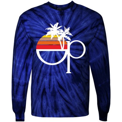 Ocean Pacific 80s Retro Sunset Tie-Dye Long Sleeve Shirt