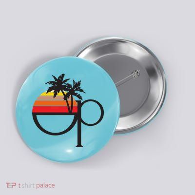 Ocean Pacific 80s Retro Sunset Button