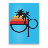 Ocean Pacific 80s Retro Sunset Poster
