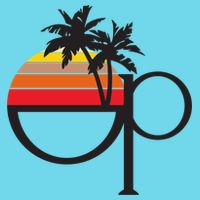 Ocean Pacific 80s Retro Sunset Poster