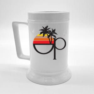 Ocean Pacific 80s Retro Sunset Beer Stein