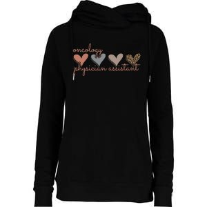 Oncology Physician Assistant Medical Hematology Nurse Teams Womens Funnel Neck Pullover Hood