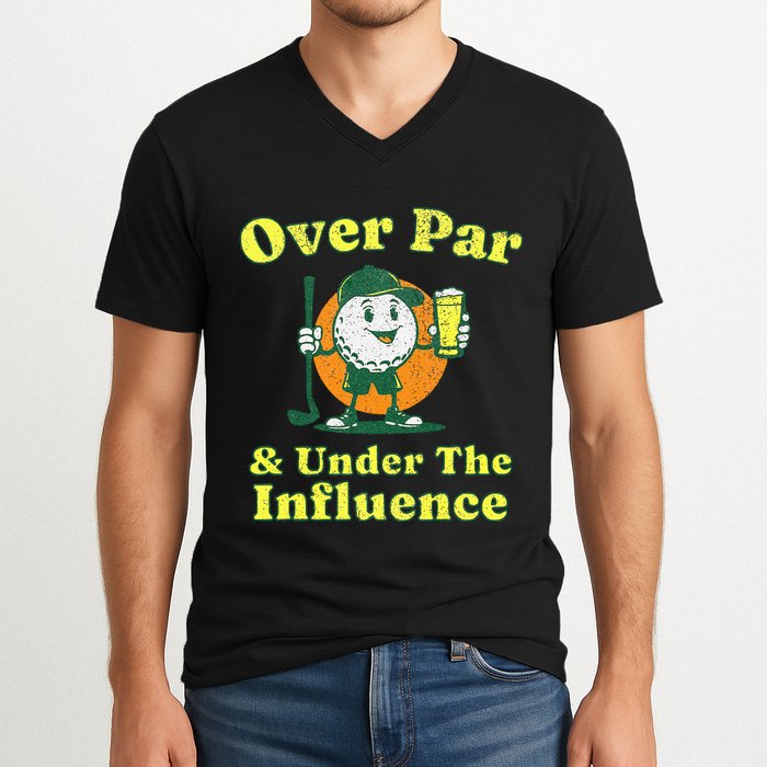 Over Par And Under The Influence V-Neck T-Shirt