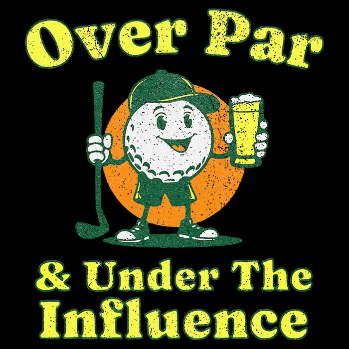 Over Par And Under The Influence 7-Panel Snapback Hat