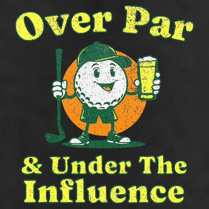 Over Par And Under The Influence Adult Drive Performance Visor