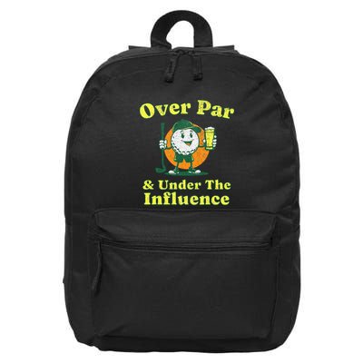 Over Par And Under The Influence 16 in Basic Backpack