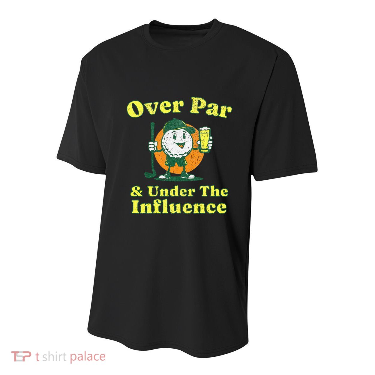 Over Par And Under The Influence Youth Performance Sprint T-Shirt