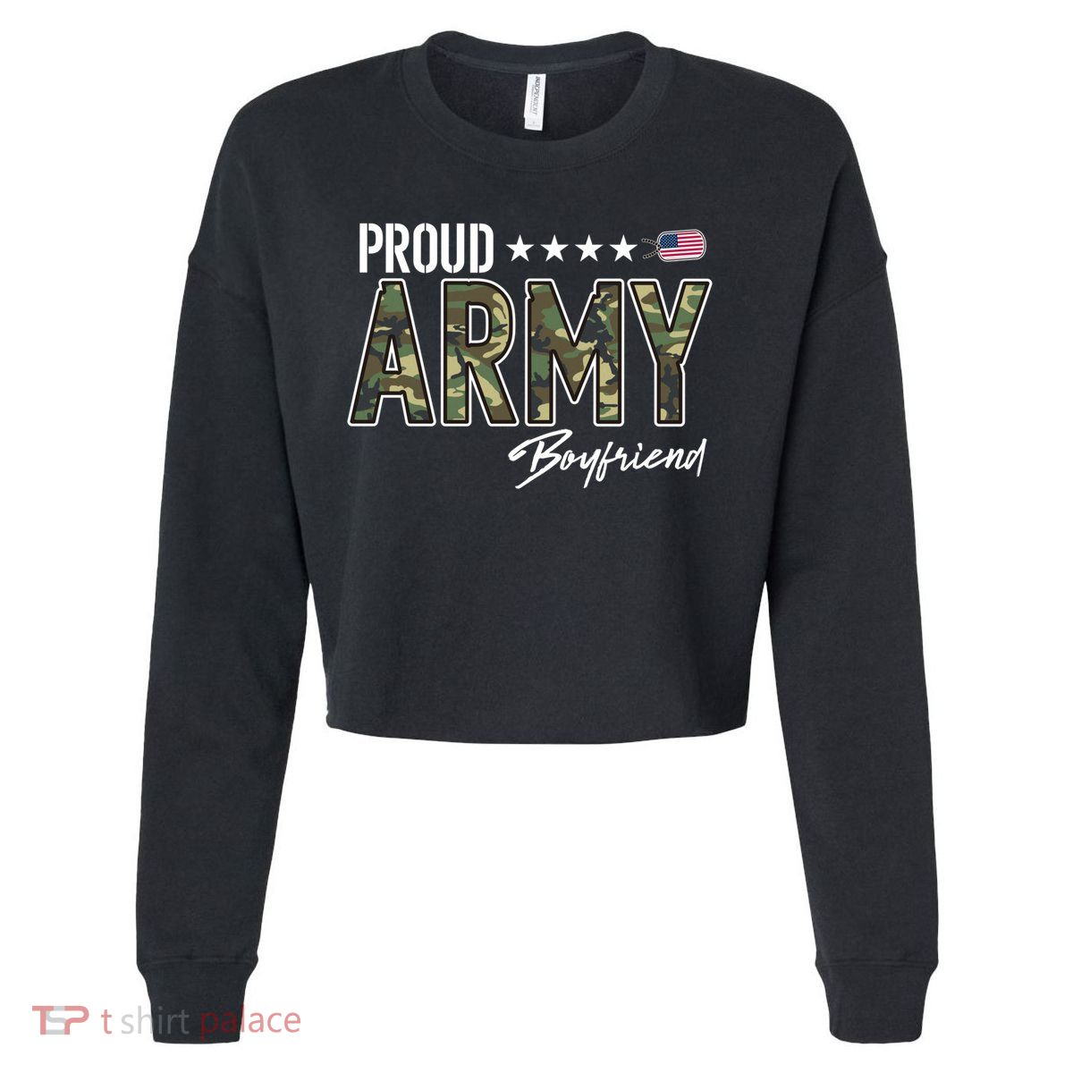 Ocp Proud Army Friend Gift Cropped Pullover Crew