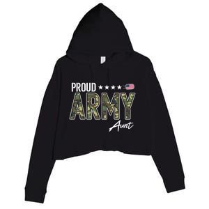 Ocp Proud Army Aunt Cute Gift Crop Fleece Hoodie