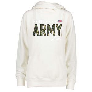 Ocp Proud Army Aunt Cute Gift Womens Funnel Neck Pullover Hood