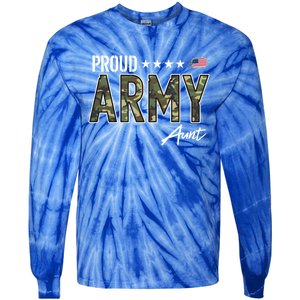 Ocp Proud Army Aunt Cute Gift Tie-Dye Long Sleeve Shirt