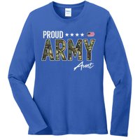 Ocp Proud Army Aunt Cute Gift Ladies Long Sleeve Shirt