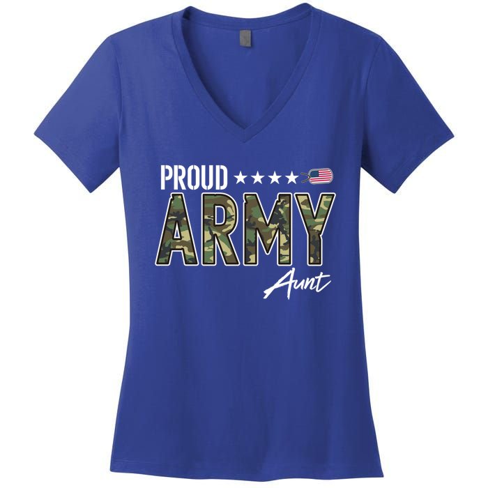 Ocp Proud Army Aunt Cute Gift Women's V-Neck T-Shirt