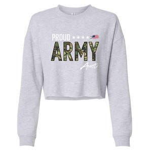 Ocp Proud Army Aunt Cute Gift Cropped Pullover Crew