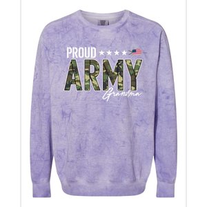 Ocp Proud Army Grandma For Grandmothers Of Soldiers Gift Colorblast Crewneck Sweatshirt