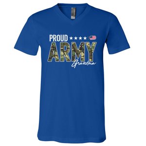 Ocp Proud Army Grandma For Grandmothers Of Soldiers Gift V-Neck T-Shirt