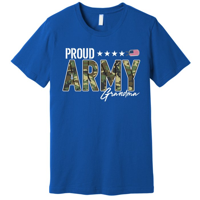 Ocp Proud Army Grandma For Grandmothers Of Soldiers Gift Premium T-Shirt