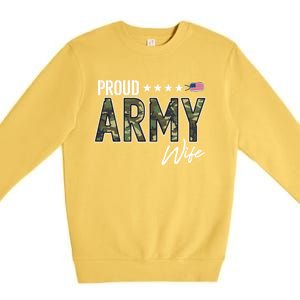 Ocp Proud Army Wife Gift Premium Crewneck Sweatshirt