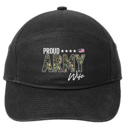 Ocp Proud Army Wife Gift 7-Panel Snapback Hat