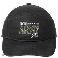 Ocp Proud Army Wife Gift 7-Panel Snapback Hat
