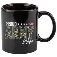 Ocp Proud Army Wife Gift 11oz C Handle Ceramic Mug