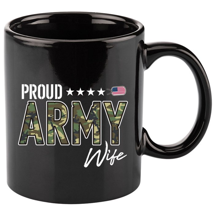 Ocp Proud Army Wife Gift 11oz C Handle Ceramic Mug