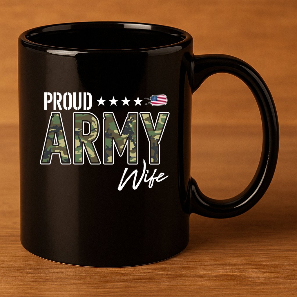 Ocp Proud Army Wife Gift 11oz C Handle Ceramic Mug
