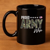 Ocp Proud Army Wife Gift 11oz C Handle Ceramic Mug