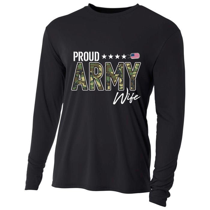 Ocp Proud Army Wife Gift Cooling Performance Long Sleeve Crew