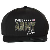Ocp Proud Army Wife Gift Wool Snapback Cap