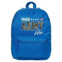 Ocp Proud Army Wife Gift 16 in Basic Backpack