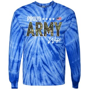 Ocp Proud Army Wife Gift Tie-Dye Long Sleeve Shirt