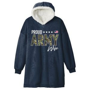 Ocp Proud Army Wife Gift Hooded Wearable Blanket