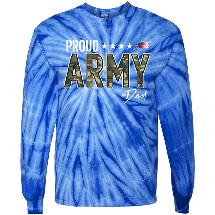 Ocp Proud Army Dad Great Gift Tie-Dye Long Sleeve Shirt