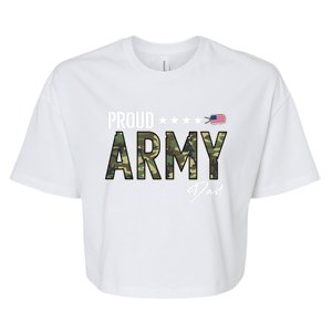 Ocp Proud Army Dad Great Gift Bella+Canvas Jersey Crop Tee