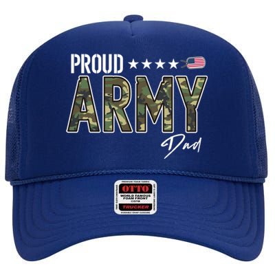 Ocp Proud Army Dad Gift High Crown Mesh Back Trucker Hat