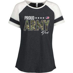 Ocp Proud Army Dad Gift Enza Ladies Jersey Colorblock Tee