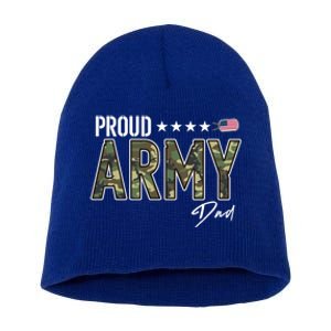 Ocp Proud Army Dad Gift Short Acrylic Beanie