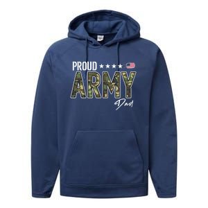 Ocp Proud Army Dad Gift Performance Fleece Hoodie