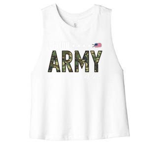 Ocp Proud Army Dad Gift Women's Racerback Cropped Tank