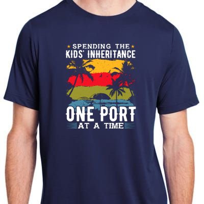 One Port At A Time Cruise Ship Cruise Cruise Adult ChromaSoft Performance T-Shirt