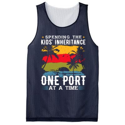 One Port At A Time Cruise Ship Cruise Cruise Mesh Reversible Basketball Jersey Tank