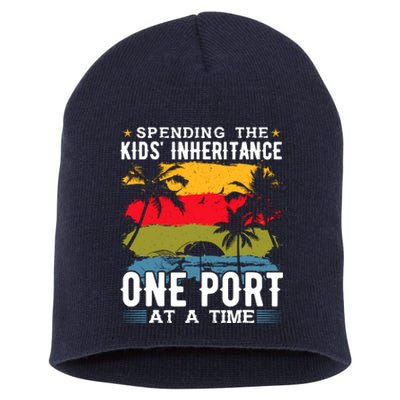 One Port At A Time Cruise Ship Cruise Cruise Short Acrylic Beanie