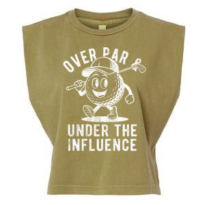 Over Par And Under The Influence Golfing Garment-Dyed Women's Muscle Tee